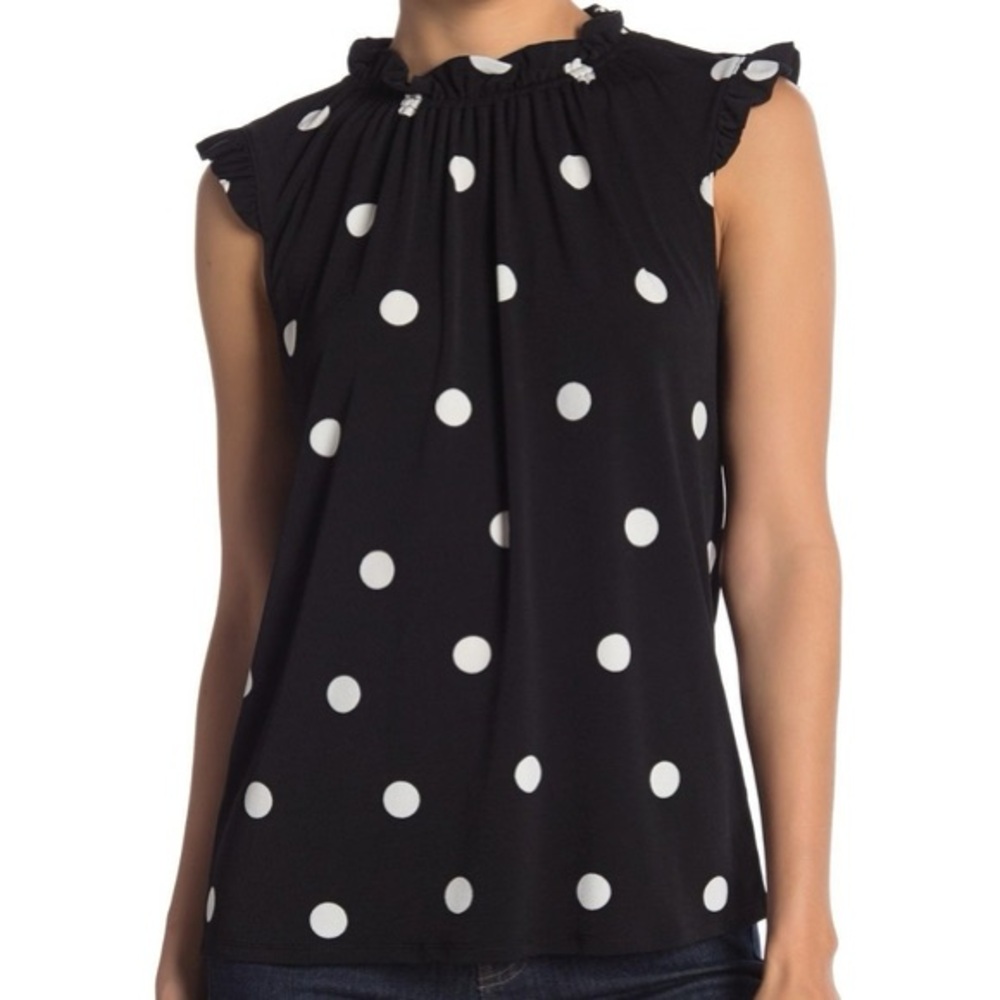 Adrianna Papell Polka Dot Top